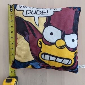 2/$20 Bart Simpson Watch It Dude Pillow